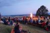 Die Atmospäre ist beim Johannisfeuer auf dem Ansberg stets eine ganz besondere.