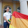 Regenbogenfahne auf Schlossturm Regenbogenfahne auf Schlossturm