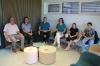 Im neuen Wartezimmer Bürgermeister Stephan Amend (von links), Architekt Günter Hanninger, Marco, Maria, Maren und Samuel Glück. Im neuen Wartezimmer Bürgermeister Stephan Amend (von links), Architekt Günter Hanninger, Marco, Maria, Maren und Samuel Glück.