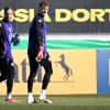 Oliver Baumann (l) und Alexander Nübel beim Training. Wer steht gegen Italien im Tor?