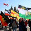 Nach Schwerin nun in Karlsruhe: Mutmaßlich «Reichsbürger» und andere Demokratiefeinde wollen sich im Juli vor dem Schloss treffen.