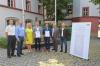 Bei der feierlichen Übergabe der Staatsmedaillen: (von links): ALE-Projektleiter Manfred Maier, Castells Bürgermeister Christian Hähnlein, Kitzingens Landrätin Tamara Bischof, Preisträger Jochen Kramer, Preisträger Gerhard Ackermann, ALE-Amtsleiter Jürgen Eisentraut und ALE-Projektleiter Edgard Steger