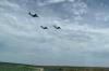 Am Donnerstags überflogen drei Transportflugzeuge der Bundeswehr im Formationsflug Main-Spessart. 