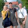 von links: Helene Wiesehoff, Michael Moser, Magnus Kaindl / Brückenfest auf dem Lady-Herkomer-Steg / Landsberg