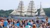 Segelschulschiff «Gorch Fock» bei der Windjammerparade auf der Kieler Woche