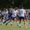 Marco Nickel (von links), Tim Hüttl und Lukas Mrozek kamen mit dem TSV Aubstadt im Testspiel gegen den FC Carl Zeiss Jena zu einem 1:1-Unentschieden.