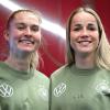 Das neue Kapitäns-Duo der deutschen Frauen-Nationalmannschaft: Stellvertreterin Janina Minge aus Lindau (links) und Kapitänin Giulia Gwinn. 