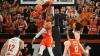 Karim Jallow bejubelt einen Dunk.