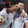 Cristiano Ronaldo (links) und der bei einem Autounfall gestorbene Diogo Jota waren jahrelang Auswahlkollegen in Portugal.