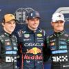 Die ersten Drei der Formel-1-Startaufstellung heute in Silverstone: Live im TV und Stream startet Max Verstappen (M.) das F1-Rennen heute von der Pole Position. Dahinter starten die McLaren-Piloten Oscar Piastri (l.) und Lando Norris. Die ersten Drei der Formel-1-Startaufstellung heute in Silverstone: Live im TV und Stream startet Max Verstappen (M.) das F1-Rennen heute von der Pole Position. Dahinter starten die McLaren-Piloten Oscar Piastri (l.) und Lando Norris.