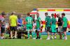 Lange Zeit war die Partie zwischen dem FC Homburg und dem FC Augsburg II wegen der schweren Verletzung von Stürmer Hilal El-Helwe unterbrochen.
