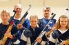 Unser Bild zeigt das Meisterteam mit (hinten, von links) Andreas Binder sowie Sebastian Lienhard und (vorne, von links) Leni Binder, Nelly O’Connor und Annika Kröckel.
