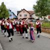 Die diesjährigen Gastgeber beim Festzug des Gemeindemusikfestes in Westheim.
