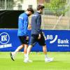 LIlian Egloff mit Physio Marius Emnet