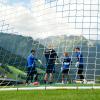 Torwartteam Markus Miller Aki Koch, Hans Christian Bernat und Robin Himmelmann.