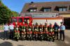 Die Männer und Frauen der Feuerwehren Aub und Baldersheim nach der Leistungsprüfung