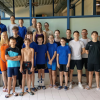 Das Team des Schwimmvereins mit den erfolgreichen Herren der Freistilstaffel.
