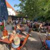 Beliebt ist bei den Buchloern der Biergarten am Brauerei-Gasthaus Holzhausen.