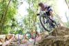 Mountainbiker Luca Schwarzbauer im Cross-Country-Rennen bei den Olympischen Spielen 2024 Paris, wo er Rang 16 belegte.