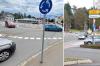 Viel Verkehr und keine höhere Mittelinsel als Sichtbarriere: Am Isnyer Kreisel (links) gab es in den vergangenen drei Jahren immerhin 20 Unfälle. Aberr auch an der Einmündung der Zeppelinstraße in die B32 hat es in den vergangenen Jahren häufig gekracht.