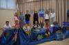 Die Schülerinnen und Schüler der Klasse 4a beteiligten sich mit dem Thema Unterwasserwelten an der Ausstellung.