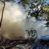 Überreste des Großbrandes im Vogelsangweg am 17. Juli. Überreste des Großbrandes im Vogelsangweg am 17. Juli.