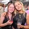 Hunderte von menschen treffen sich bei Wein am Stein, um wein zu trinken und gute musik zu hören