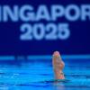 Schwimm-WM in Singapur  - Synchronschwimmen: Audrey Lamothe (Kanada) tritt bei den Weltmeisterschaften im Wasserspringen im technischen Einzelwettbewerb der Frauen an.