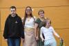 Eine kleine Runde von vier Schülern mit (von links) Daniel Geibel, Alisia Stumpf, Xena Ogonjack und Maya Hahn ist an der Herbert-Meder-Schule in Unsleben entlassen worden. 