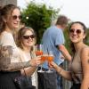 Zahlreiche Menschen besuchen am Sonntag (20.07.25) das Open-Air-Event „exit: am stein“ auf dem Weingut am Stein in den Würzburger Weinbergen. Elektronische Klänge, sommerliche Stimmung und der Blick über die Stadt machen die Veranstaltung zu einem besonderen Erlebnis.