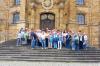 Die Reisegruppe vor der Basilika Vierzehnheiligen.