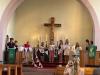Wimpelkette wurde im Gottesdienst vorgestellt.