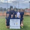 Die Jugend-Korbballmannschaft mir (hinten von links) Lea Romanov, Laura Ströhlein, Felicitas Braun, Annika Glaser, Fay Gevers, (vorne) Jule Sauer, Jana Henninger, Leonie Wörle und Emiliy Then.