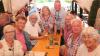 Die neugewählte Ortsverbandsvorsitzenden Christine Götz (Mitte) und ihr Stellvertreter Wolfram Lutz (rechts) und Marcel Skirde und begrüßten die EVG-Mitglieder beim „Familientag vom Kiliani-Volksfest“ in Würzburg.