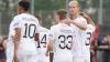 Auf geht‘s: Die Schweinfurter absolvieren gegen Union Berlin ihr letztes Testspiel. Unser Bild zeigt eine Szene aus dem Spiel gegen Nürnberg mit den Nullfünfern (von links) Michael Dellinger, Martin Thomann, Joshua Endres und Thomas Meißner.
