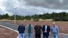 Bei einem Ortstermin haben sich (von links) Thomas Kirchner (Bauorganisation Markt Oberthulba), Lukas Müller (Firma Müller Bau), Matthias Kirchner (Planungsbüro Kirchner), Mario Götz (BGM) und Elmar Sell (Ortsbeauftragter) ein Bild vom neuen Baugebiet in Wittershausen gemacht.