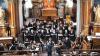 Der Chor St. Johannes Kitzingen und Kollegium Instrumentale Kitzingen unter der Leitung von Christian Stegmann.