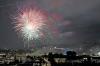 Das große Brillantfeuerwerk beim Tänzelfest am Sonntagabend konnte planmäßig stattfinden - trotz dichter Wolken am Himmel und obwohl die Moserwiese, von der aus die Raketen abgeschossen wurden, vom Regen aufgeweicht war.