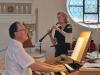 Walter Dolak und Vera Gassmann bei der "Konzert Zeit" in Pfronten.