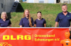 Im Bild: Jugendvorsitzende Carolin Reuter, Trainerinnen Mia Eck und Lea Sobotta und Vorsitzender Erwin Reuter.