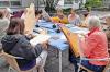 Veehharfenspielerinnen der August-Kömpel-Musikschule.
