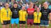 Das Team Cube Store Lindenberg und „Die Allgäuer Mädels“ haben beim Allgäu-Triathlon die zwei Staffelrennen gewonnen: (von links) Rebecca Hermann, Thomas Hölzler, Laura Kronburger, Ron Epple, Valentina Pareth und Jakob Milz