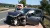 Schrottreif ist der VW Golf des Unfallfahrers, der zwischen Hochstadt und Zettlitz einen VW Corsa rammte.