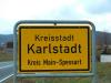 Ortsschild Karlstadt