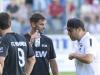 Der FC Memmingen (mit Fabian Lutz, Mitte, und Matthias Günes, rechts) spielt am Samstag bei SV Viktoria Aschaffenburg. 