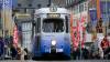 Eine fast 60 Jahre alte Straßenbahn in der Schönbornstraße.