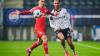 Der FSV Mainz 05 um Paul Nebel (l) zeigte in Trondheim eine schwache Leistung.