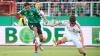 Oliver Batista Meier erzielt Münsters 1:0 - Nürnbergs Kapitän und Abwehrchef Fabio Gruber ist machtlos.