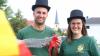 Amüsant und gekonnt brachten die beiden Stadelschwarzacher Kirchweihprediger Jonas Kleedörfer und Anna Burger die örtlichen Missgeschicke ans Licht. Immer mit dabei das Symbol der Stadelschwarzacher Kirchweih, die traditionellen Kirchweih-Socken.