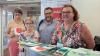 Auf dem Foto (von links): Elisabeth Stahl (Förderverein), Marina Heinz (stellvertretende Gruppenleiterin), Stefan Hermann (Förderverein), Christine Füller (Gruppenleiterin). Nicht auf dem Bild die Leiterin des BRK-Selbsthilfebüros, Simone Hoffmann.